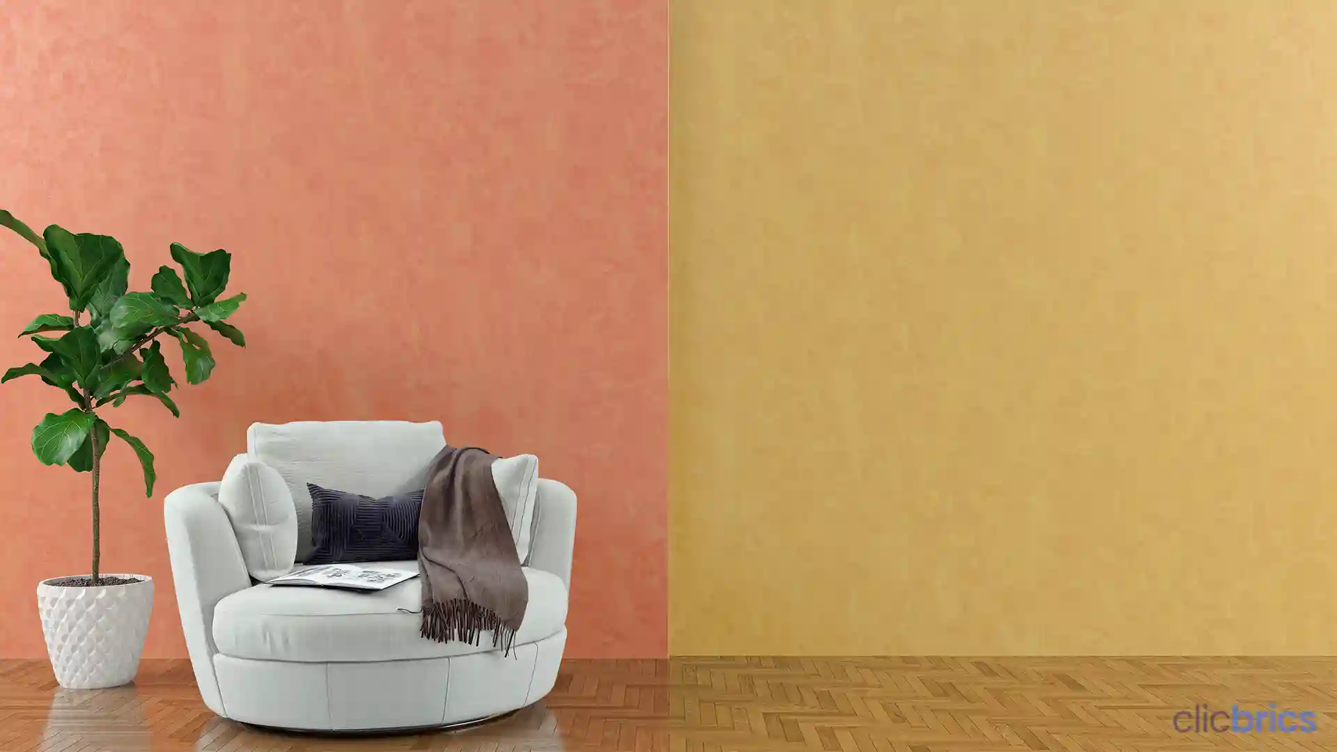 color combination with yellow wall